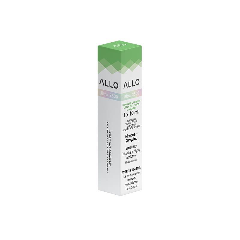 ALLO Ultra 2500 Disposable Vape - Lemon Lime Cranberry - Bay Vape Canada