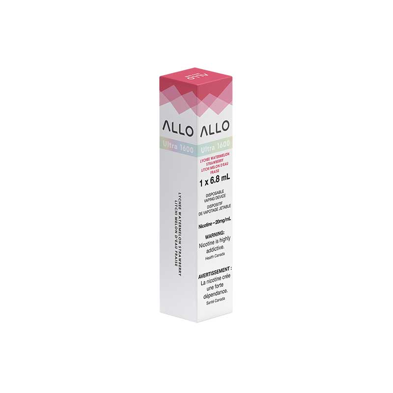 ALLO Ultra 1600 Disposable - Lychee Watermelon Strawberry | Bay Vape ALLO Ultra 1600 Disposable - Lychee Watermelon Strawberry | Bay Vape