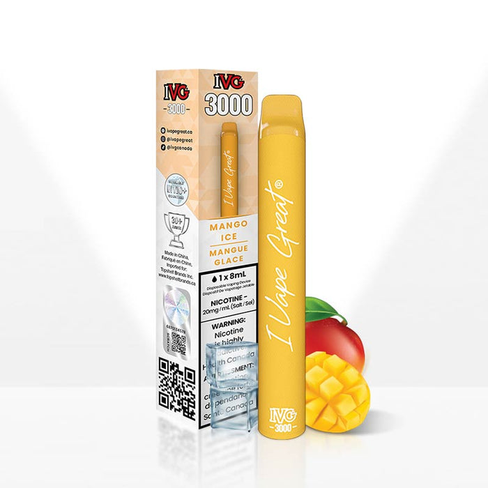 IVG 3000 Puffs Disposable Vape - Mango Ice
