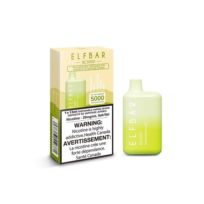 ELF Bar 5000 Puffs Disposable Vape - Mandarin Lime