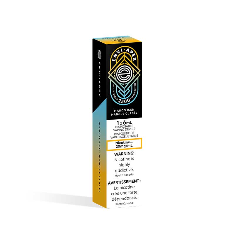ENVI Apex 2500 Puffs Disposable Vape - Mango Iced - Bay Vape Canada