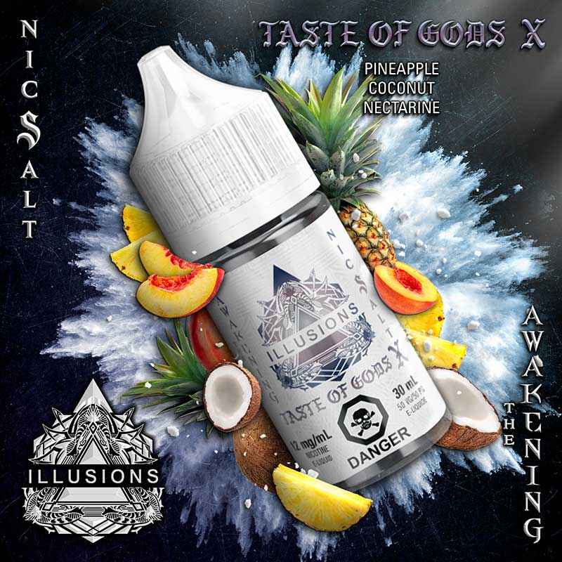 Taste of Gods X by Illusions Nic Salts Juice - Bay Vape Canada