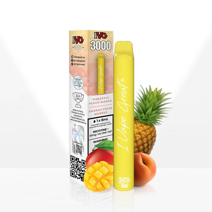 IVG 3000 Puffs Disposable Vape - Pineapple Peach Mango