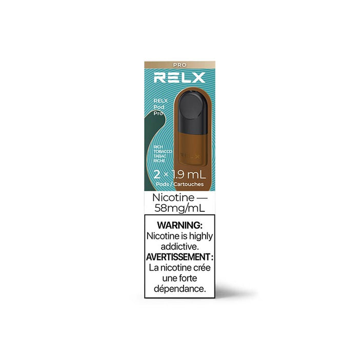 RELX Pod Pro - Tabac riche (paquet de 2)
