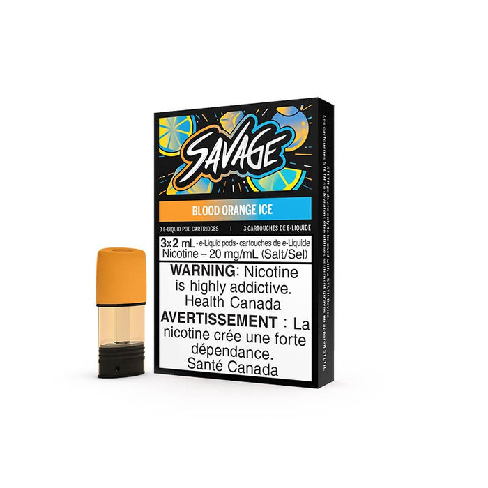 STLTH Pod Pack - SAVAGE - Blood Orange Ice (3 Pack)