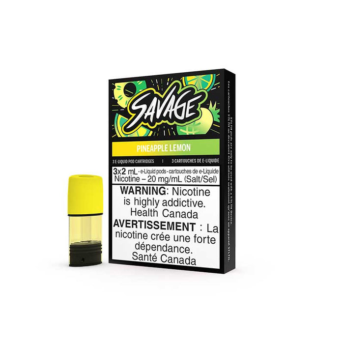 STLTH Pod Pack - SAVAGE - Pineapple Lemon (3 Pack)