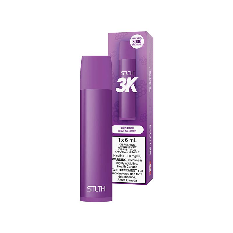 STLTH 3K Disposable - Grape Punch - Bay Vape Canada