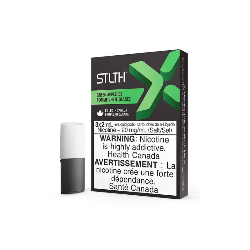 STLTH X Pod Pack - Green Apple Ice - Bay Vape Canada
