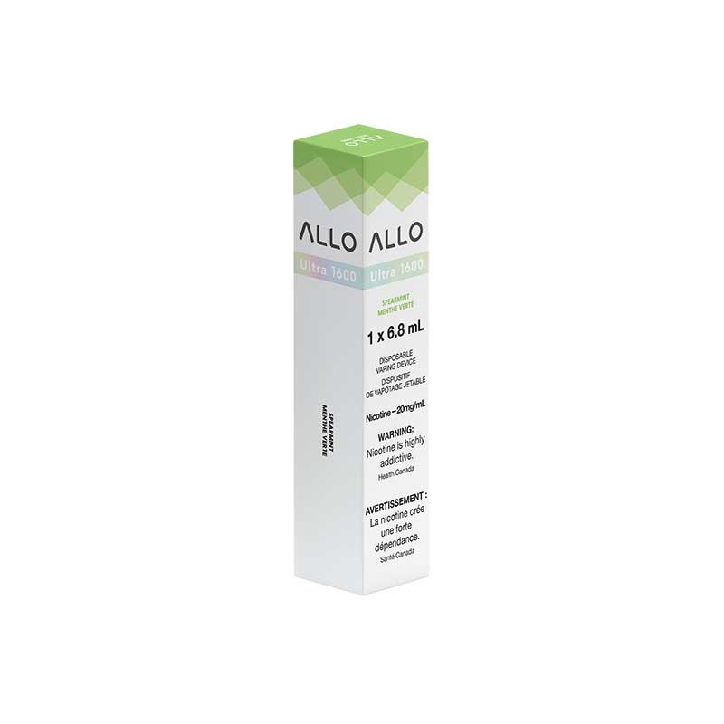 ALLO Ultra 1600 Disposable Vape - Spearmint - Bay Vape Canada