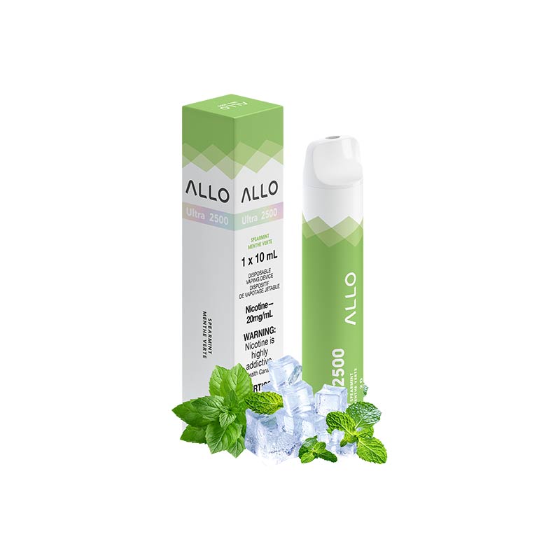 ALLO Ultra 2500 Disposable Vape - Spearmint - Bay Vape Canada