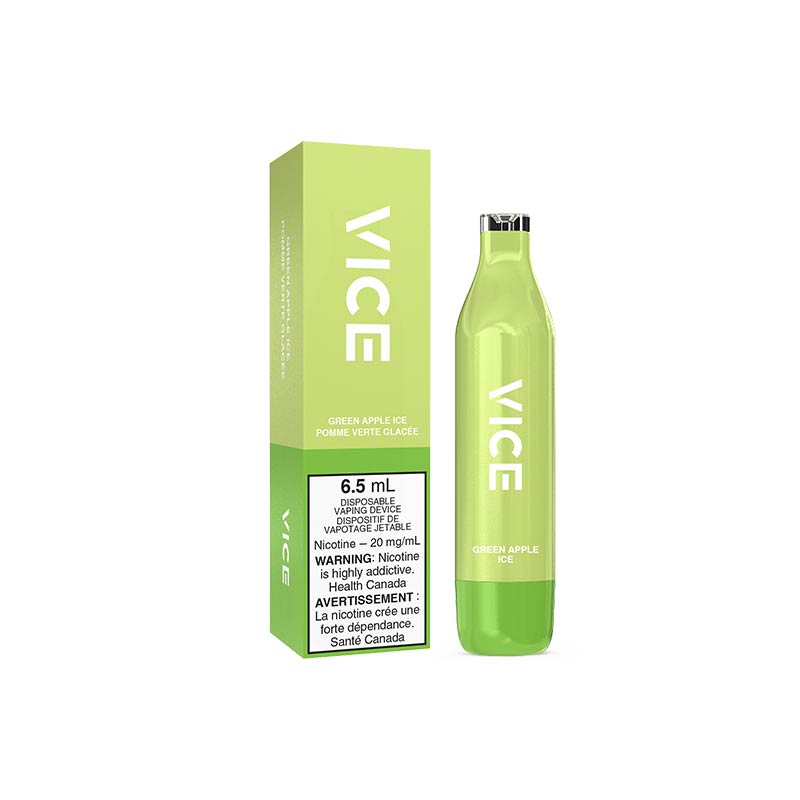 VICE 2500 Puffs Disposable - Green Apple Ice - Bay Vape