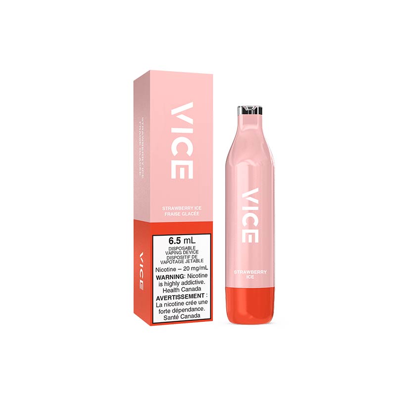 VICE 2500 Puffs Disposable - Strawberry Ice - Bay Vape Canada