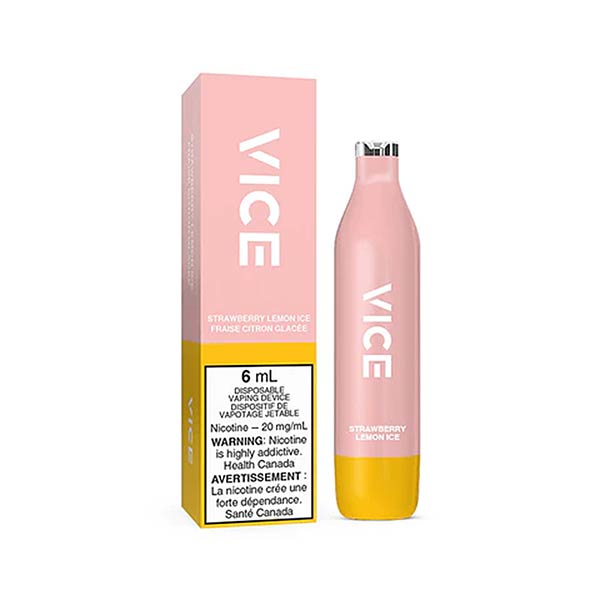 VICE 2500 Puffs Disposable - Strawberry Lemon Ice - Bay Vape Canada