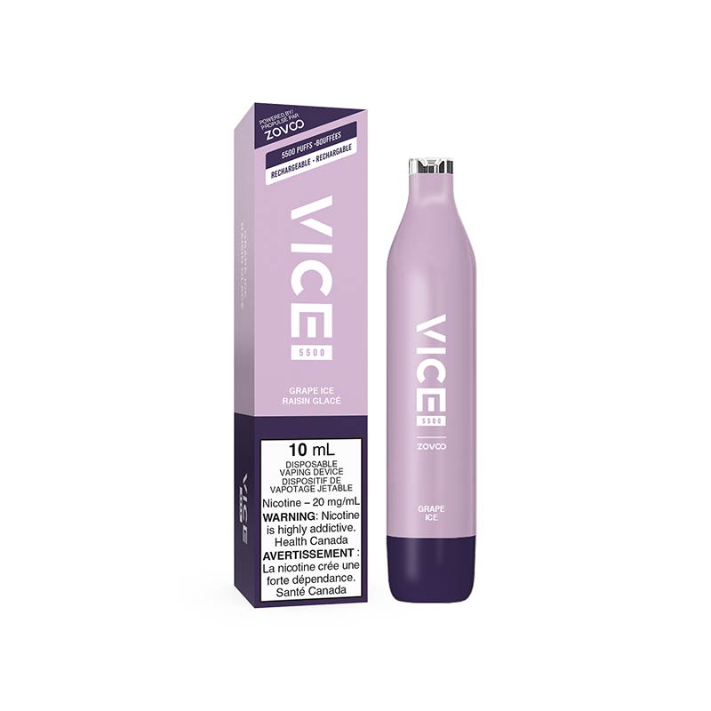 VICE 5500 Puffs Disposable - Grape Ice - Bay Vape