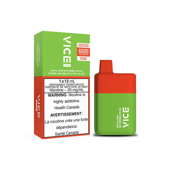 VICE BOX 6000 Puffs Jetable - Pomme Kiwi Pastèque Glace
