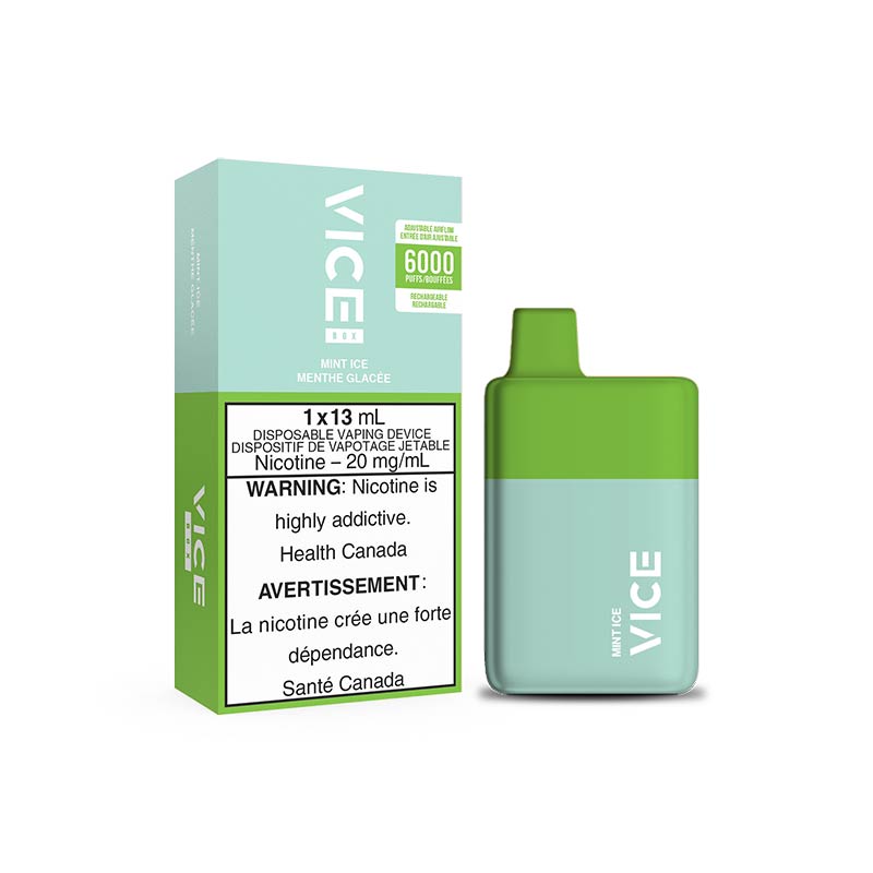 VICE BOX 6000 Puffs Disposable - Mint Ice - Bay Vape Canada