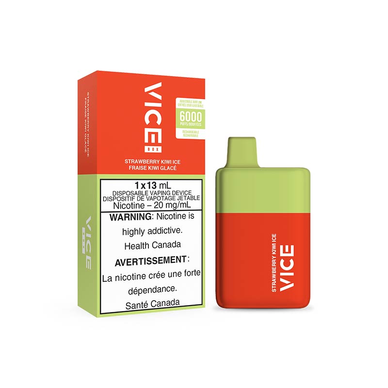 VICE BOX 6000 Puffs Disposable - Strawberry Kiwi Ice - Bay Vape Canada