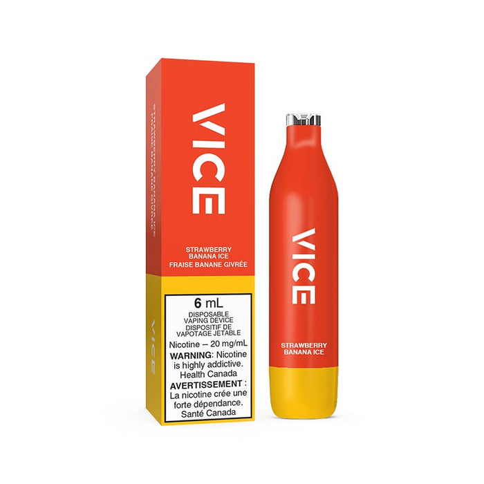 VICE 2500 Puffs Disposable - Strawberry Banana Ice