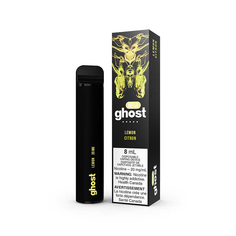 GHOST MEGA Disposable Vape Device - Lemon - Bay Vape