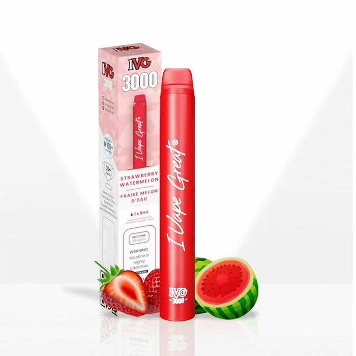 IVG 3000 Puffs Disposable Vape - Strawberry Watermelon