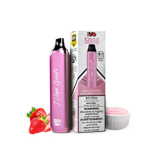 IVG Bar Max 5000 Puffs Disposable Vape - Strawberrilicious (Creamy Strawberry)