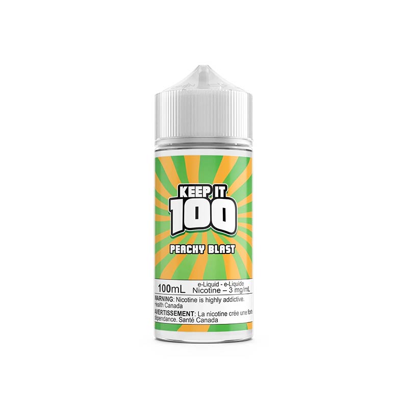 Peachy Blast by Keep It 100 E-Juice 100mL - Bay Vape Canada