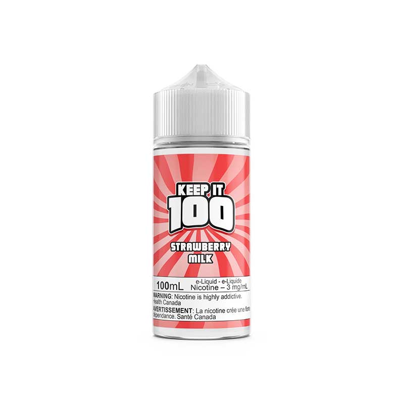 Strawberry Milk by Keep It 100 E-Juice 100mL - Bay Vape Canada