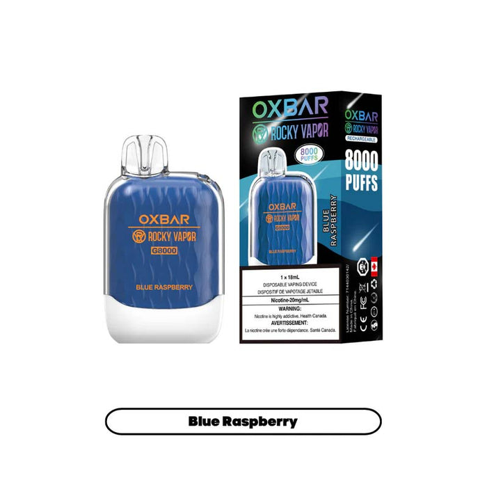 OXBAR G8000 Disposable - Blue Raspberry | Bay Vape Canada OXBAR G8000 Disposable - Blue Raspberry | Bay Vape Canada