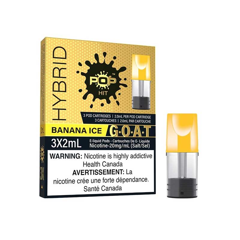 POP Pods Hybrid G.O.A.T. Series - Banana Ice - Bay Vape Canada