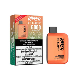 Ripper by RUFPUF 6000 Disposable - Savage Strawberry Cherry Watermelon