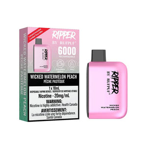 Ripper by RUFPUF 6000 Disposable - Wicked Watermelon Peach