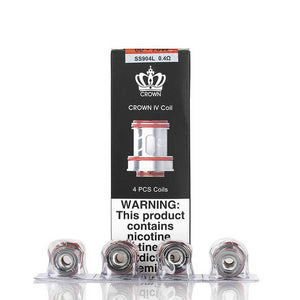 Uwell Crown 4 Replacement Coils (4 Pack) - Bay Vape